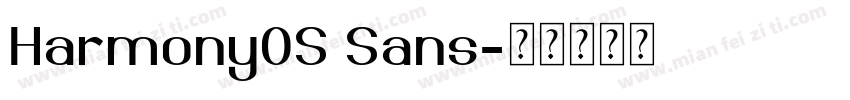 Harmony0S Sans字体转换